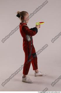 DENISA PILOT STANDING POSE WITH GUN 3